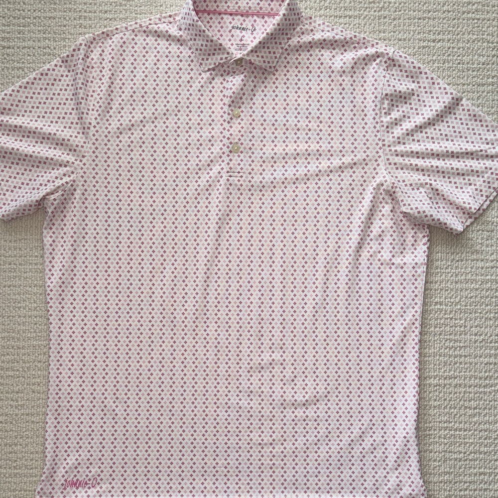 johnnie-O Patterned Polo Shirt